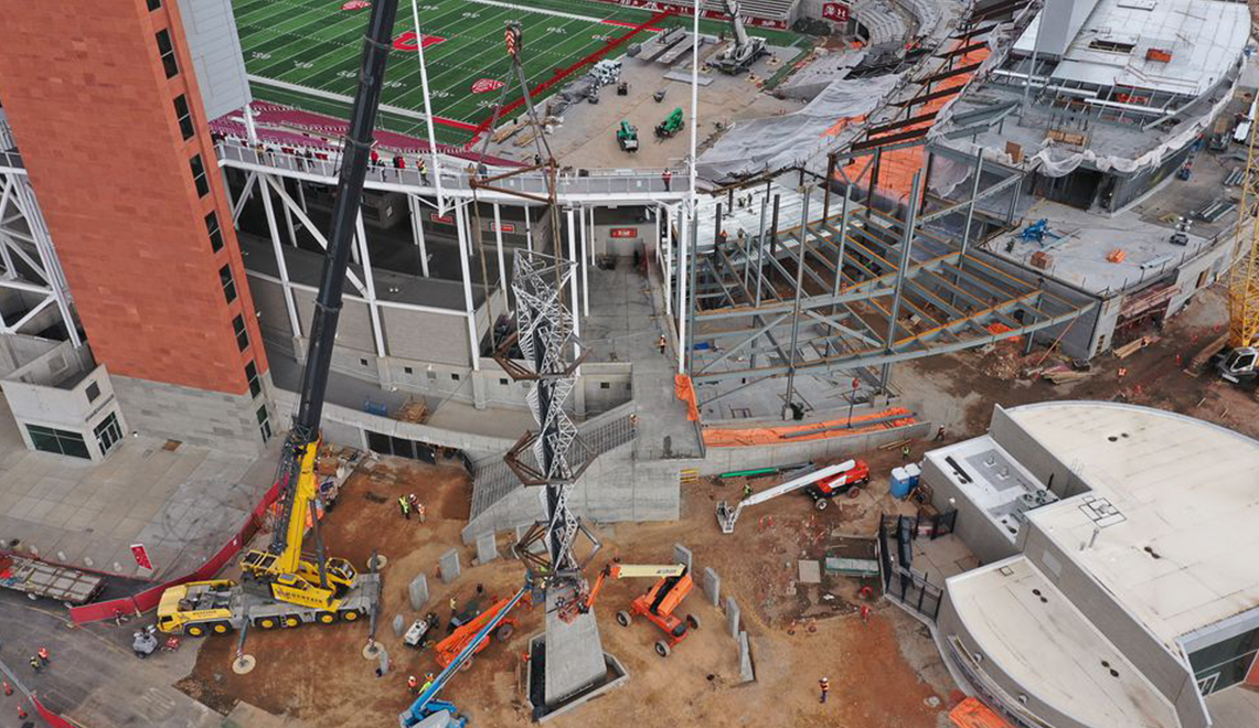 Rice-Eccles Stadium construction project remains on time for July finish; Dumke expansion fundraising still ongoing
