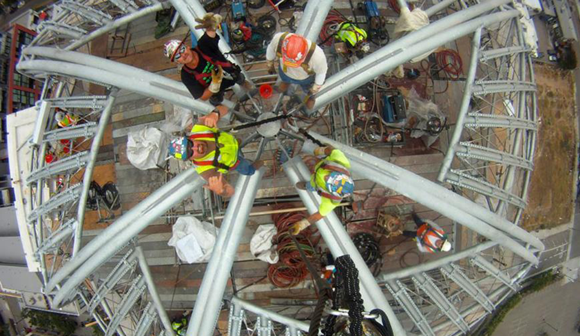 Ironworkers Help Build Iconic Dome
