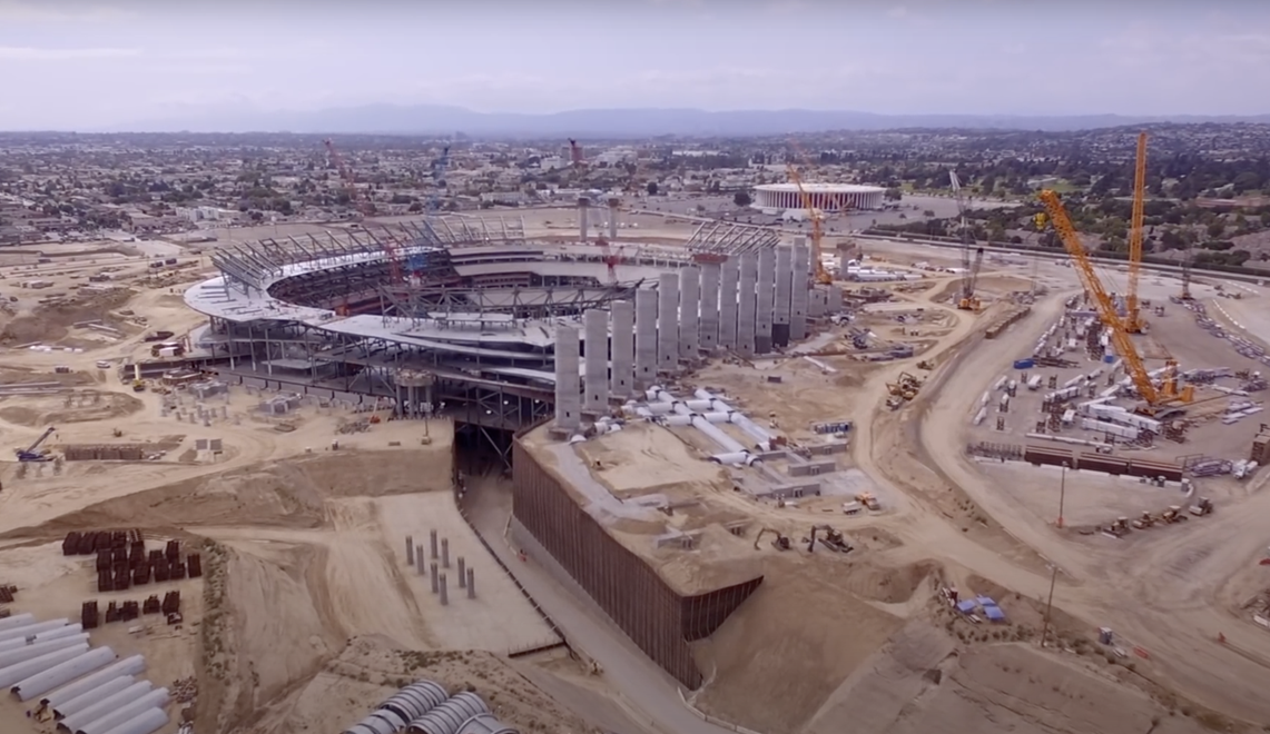 LA Stadium & Entertainment District at Hollywood Park | June ’18 Drone Tour