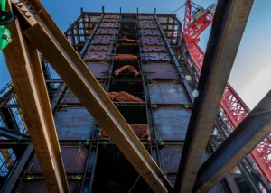 (W)rapper Tower steel beam construction