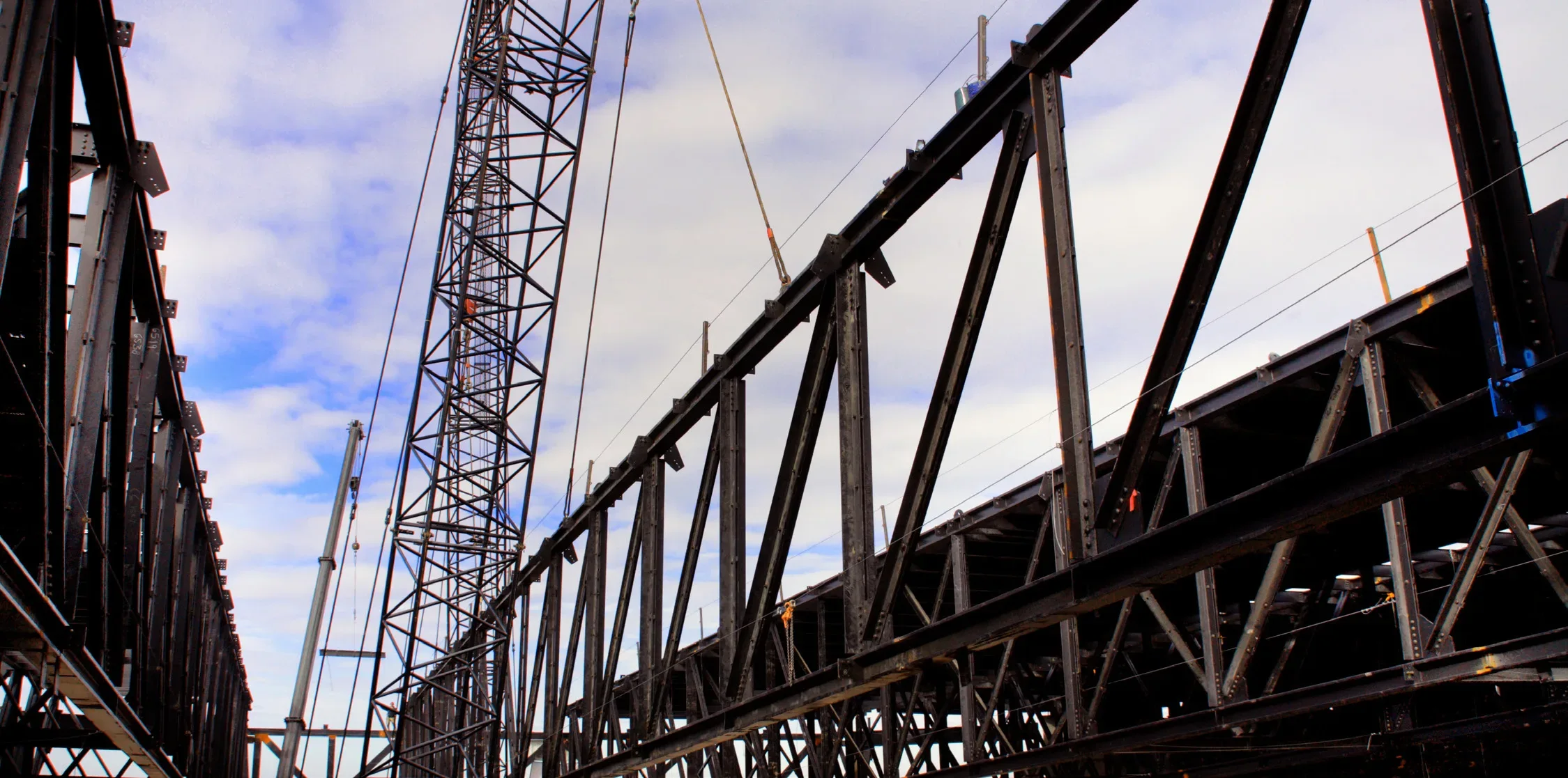 steel building under construction