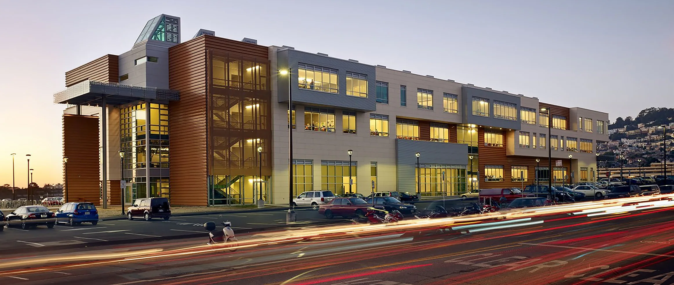 exterior view of college