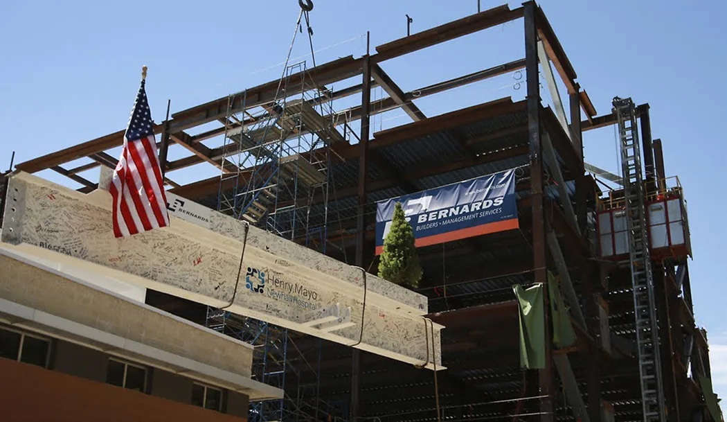 steel building under construction