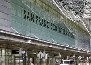 Steel building under construction